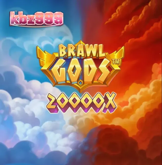 หน้าจอเกมสล็อต Brawl Gods ที่แสดงการปะทะกันของเทพเจ้าซุสและฮาเดส